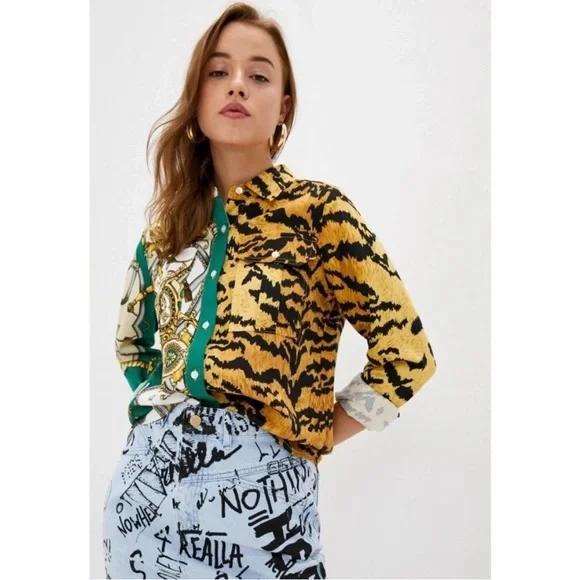 Essentiel Antwerp Trice Button Down Shirt size 6 - Picture 2 of 10